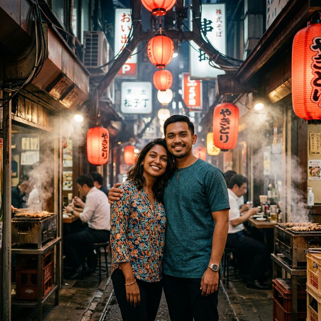 AI pre-wedding photo under cherry blossoms in Kyoto Japan